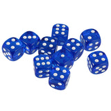 Maxbell 20pcs Acrylic Six Sided D6 Dices Dies for D&D RPG MTG Party Board Game Parts