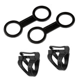 Maxbell 4 Pieces Universal Scuba Diving Snorkeling Mask Snorkel Keeper Clip Retainer