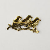 Maxbell 2pcs Women Men Vintage Crystal Hummingbird Enamle Birds Brooch Pins Jewelry