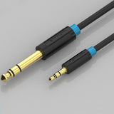 Maxbell 3.5mm to 6.5mm Adapter Aux Cable Male to Male for Mixer Amplifier 1m 0.5m