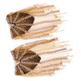Maxbell 2 Pairs Military Party Star Tassel Link Chain Epaulet Shoulder Boards Badge