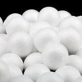 Maxbell 300 Pieces White Styrofoam Foam Balls for DIY Craft 10mm 15mm 27mm