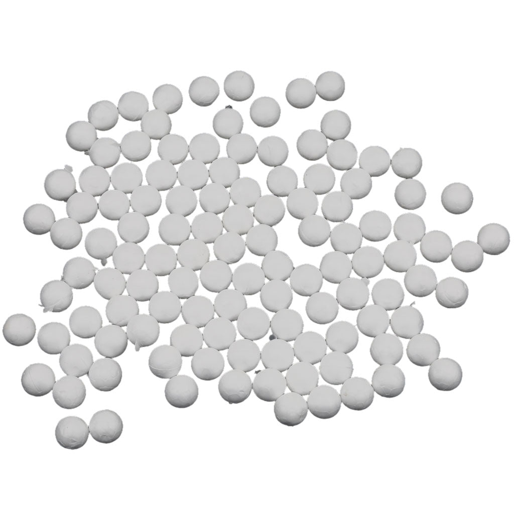 Maxbell 300 Pieces White Styrofoam Foam Balls for DIY Craft 10mm 15mm 27mm