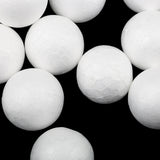 Maxbell 300 Pieces White Styrofoam Foam Balls for DIY Craft 10mm 15mm 27mm