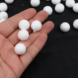 Maxbell 300 Pieces White Styrofoam Foam Balls for DIY Craft 10mm 15mm 27mm