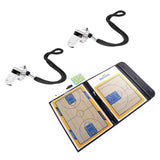 Maxbell Pro Basketball Tactical Board Coaching Clipboard with 2 Pieces Metal Whistle