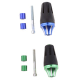 Maxbell Frame Slider Falling Crash Protector for Motorcycle Green and Blue