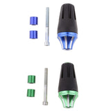 Maxbell Frame Slider Falling Crash Protector for Motorcycle Green and Blue