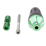 Maxbell Frame Slider Falling Crash Protector for Motorcycle Green and Blue