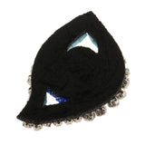 Maxbell Iron on Sew On Rhinestones Patch Handmade Crystal Skull Beaded Eyes Applique Motif Garment Bag Hat Decoration Patches