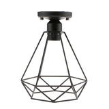 Maxbell ANTIQUE BLACK WIRE LOFT PENDANT CEILING LIGHT LAMP CAGE FOR ASILE/HALLWAY LIGHTING LAMP SHADES 2-SET