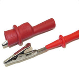 Maxbell 2 Pieces Insulation Metal Alligator Clips Electric Test Accessories