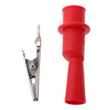 Maxbell 2 Pieces Insulation Metal Alligator Clips Electric Test Accessories