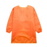 Maxbell Child Kids Long Sleeve Apron Painting Feeding Polyester Art Craft Smock Orange