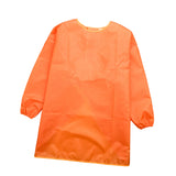 Maxbell Child Kids Long Sleeve Apron Painting Feeding Polyester Art Craft Smock Orange