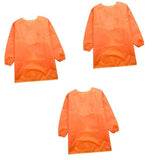 Maxbell Child Kids Long Sleeve Apron Painting Feeding Polyester Art Craft Smock Orange