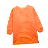 Maxbell Child Kids Long Sleeve Apron Painting Feeding Polyester Art Craft Smock Orange