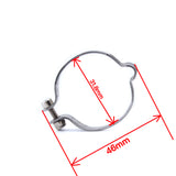 Maxbell 3Pcs Bicycle Brake Cable Clamp Disc Brake Cable Pipe Line Clamp Organizer Suitable for Brake Cable Derailleur Line 31.8mm