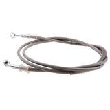 Maxbell 200cm Motorcycle Brake Clutch Throttle Cable Oil Hose Line Pipe Silver/Black