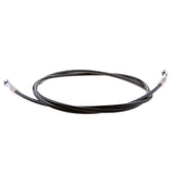 Maxbell 200cm Motorcycle Brake Clutch Throttle Cable Oil Hose Line Pipe Silver/Black