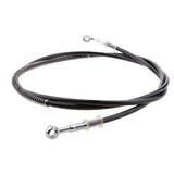 Maxbell 200cm Motorcycle Brake Clutch Throttle Cable Oil Hose Line Pipe Silver/Black