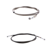 Maxbell 200cm Motorcycle Brake Clutch Throttle Cable Oil Hose Line Pipe Silver/Black