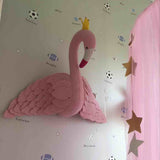 Maxbell Swan & flamingo Design Baby Kids Stuffed Plush Throw Pillow Home Decor Pink