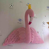 Maxbell Swan & flamingo Design Baby Kids Stuffed Plush Throw Pillow Home Decor Pink