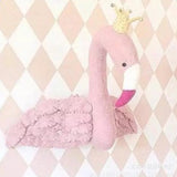 Maxbell Swan & flamingo Design Baby Kids Stuffed Plush Throw Pillow Home Decor Pink