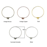 Maxbell 40pcs Antique Brass Metal Beading Hoop Loop Earring Ear Wire Jewelry Making Findings DIY