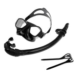 Maxbell Scuba Diving Swim Snorkeling Goggles Glasses Mask Snorkel Tube + Mask Strap