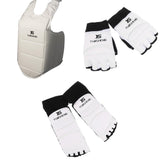 Maxbell PU EVA Foot Guards + Gloves + Chest Guard for Taekwondo Karate Boxing Muay Thai Martial Art