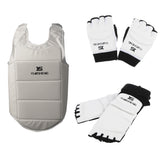 Maxbell PU EVA Foot Guards + Gloves + Chest Guard for Taekwondo Karate Boxing Muay Thai Martial Art