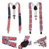 Maxbell Unisex Printed Webbing Suspender Adjustable Galluse for Child