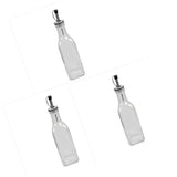 Maxbell Glass Olive Oil & Vinegar Dispenser Cruet Bottle Pourer Spout 500ml Set of 3
