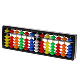 Maxbell 13 Colorful Rods Plastic Beads Column Abacus Arithmetic Toy Soroban Calculating Tool Math Learning Aid Number Counting Educational Toy