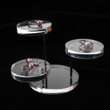 Maxbell 2pcs 3-Tier Round Acrylic Jewelry Display Holder Stand Organizer Show Case