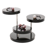 Maxbell 2pcs 3-Tier Round Acrylic Jewelry Display Holder Stand Organizer Show Case