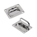 Maxbell 2 Pieces Stainless Steel Hatch Lift Handle/ Latch Flush Mount Boat Marine