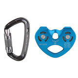 Maxbell Zip Line Cable Trolley Zipline Fast Speed Dual Pulley + 2 Pieces Carabiners