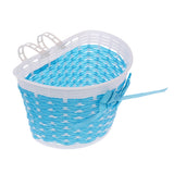 Maxbell Bike Handlebar Sparkle Streamer Tassels + Front Basket Pouch Detachable Blue