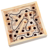 Maxbell Wood Labyrinth Puzzle Balance Board Bead Maze Game Small Hand held Skill Toy