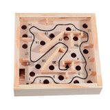 Maxbell Wood Labyrinth Puzzle Balance Board Bead Maze Game Small Hand held Skill Toy