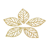 Maxbell 200 Pieces Tibetan Silver Gold Alloy Filigree Hollow Leaf Charms Pendants