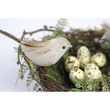 Maxbell 2piecesp bird nest, 4pieces artificial birds and 10pieces bird eggs Decor