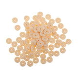 Maxbell 200 Pieces Resin Beads Spacer Washer Beads Jewellery Making Crafts-8mm/10mm