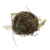 Maxbell 2piecesp bird nest, 4pieces artificial birds and 10pieces bird eggs Decor