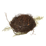 Maxbell 2piecesp bird nest, 4pieces artificial birds and 10pieces bird eggs Decor