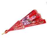 Maxbell Sweet Style Hand Fan Folding Fan Red & Black for Dancing Cosplay Home Party