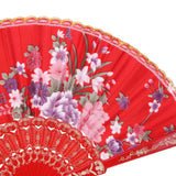 Maxbell Sweet Style Hand Fan Folding Fan Red & Black for Dancing Cosplay Home Party